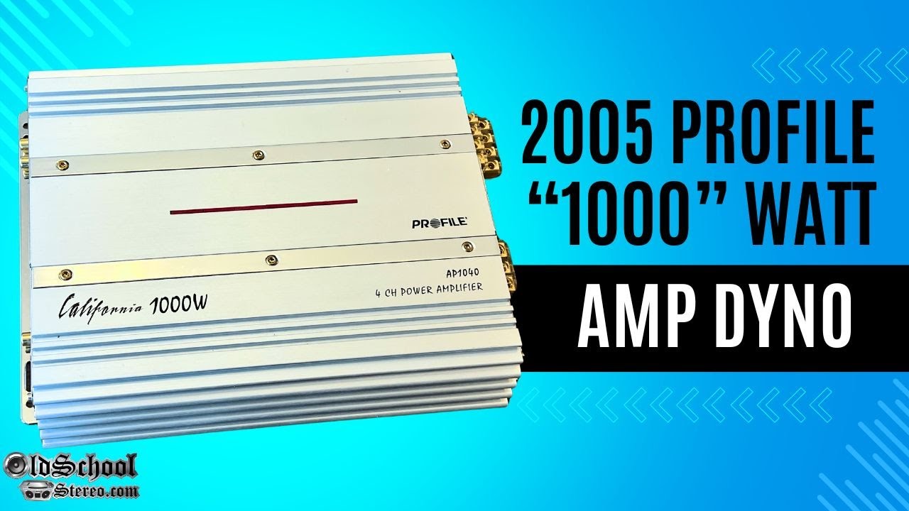 2005 Profile California AP1040 Amp Dyno Test