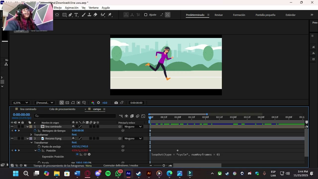 VIDEO EXPLICATIVO ANIMACION CICLO DE CORRER