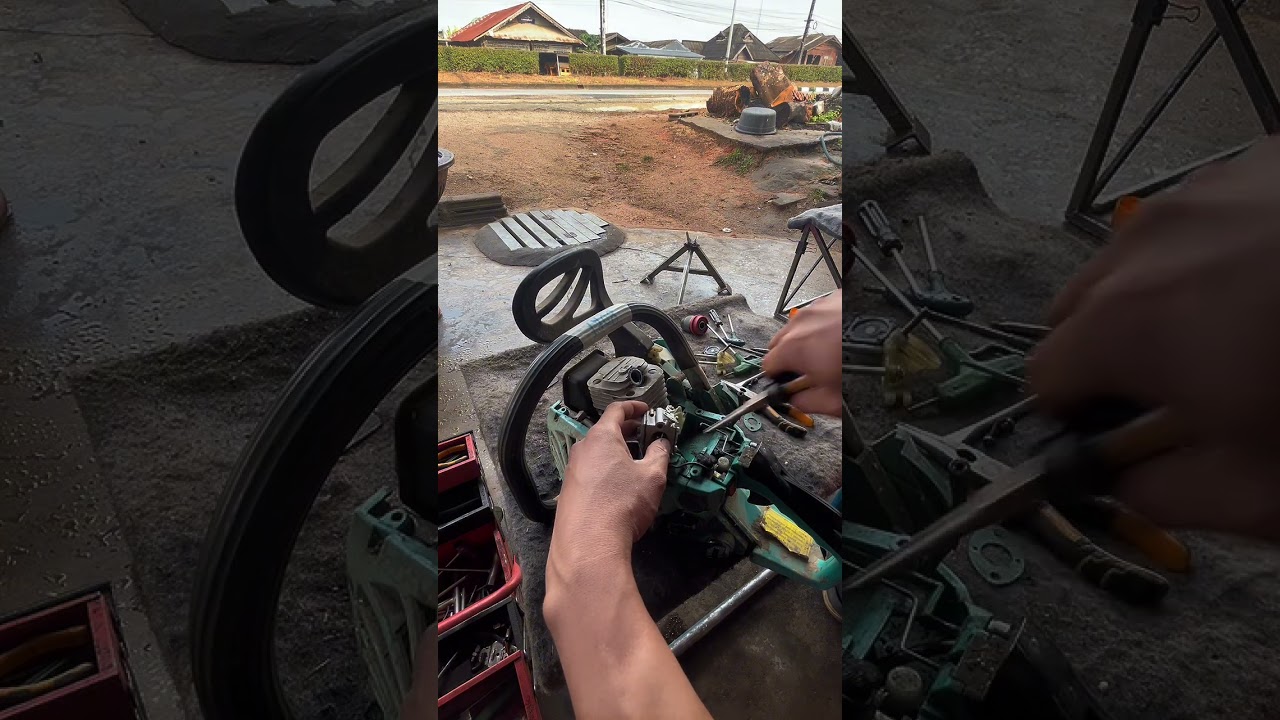 เลื่อยยนต์รุ่น3800 อาการสตาร์ไม่ติด 