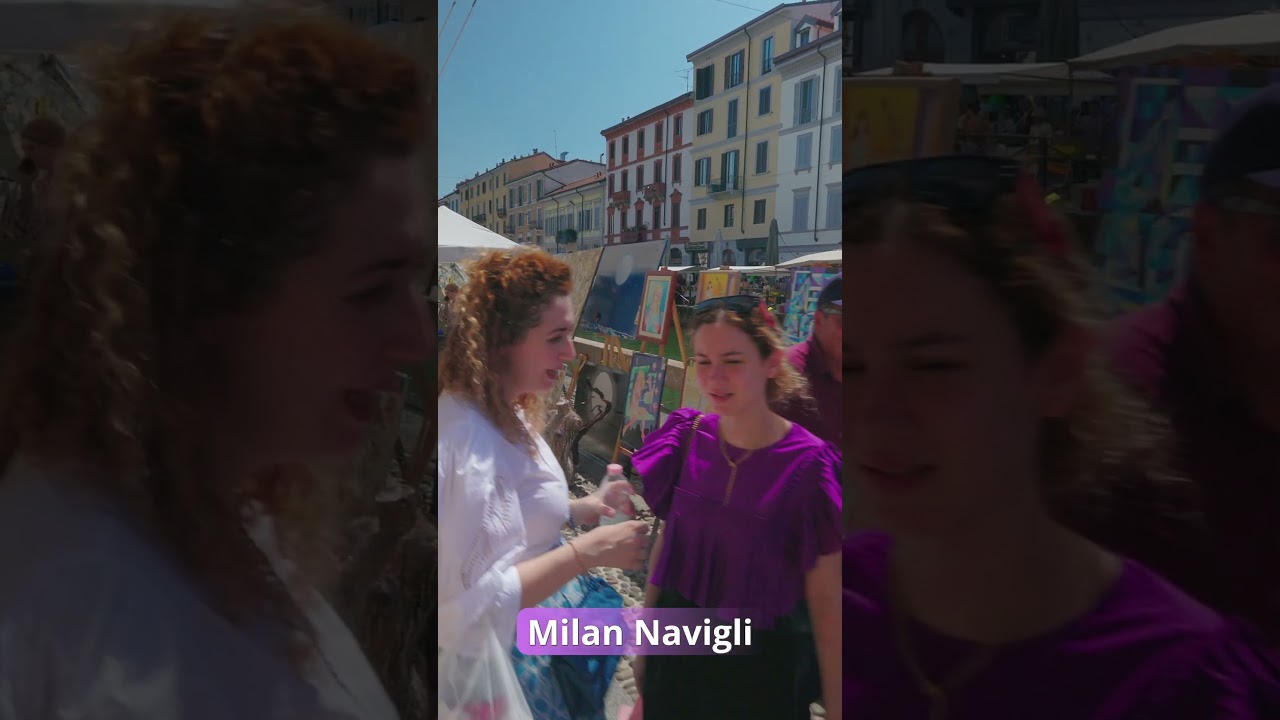 🇮🇹 Antique Market Along Milan's Navigli Canals 