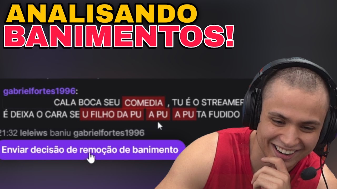 PAULINHO O LOKO ANALISANDO OS BANIMENTOS DAS SUAS LIVES!