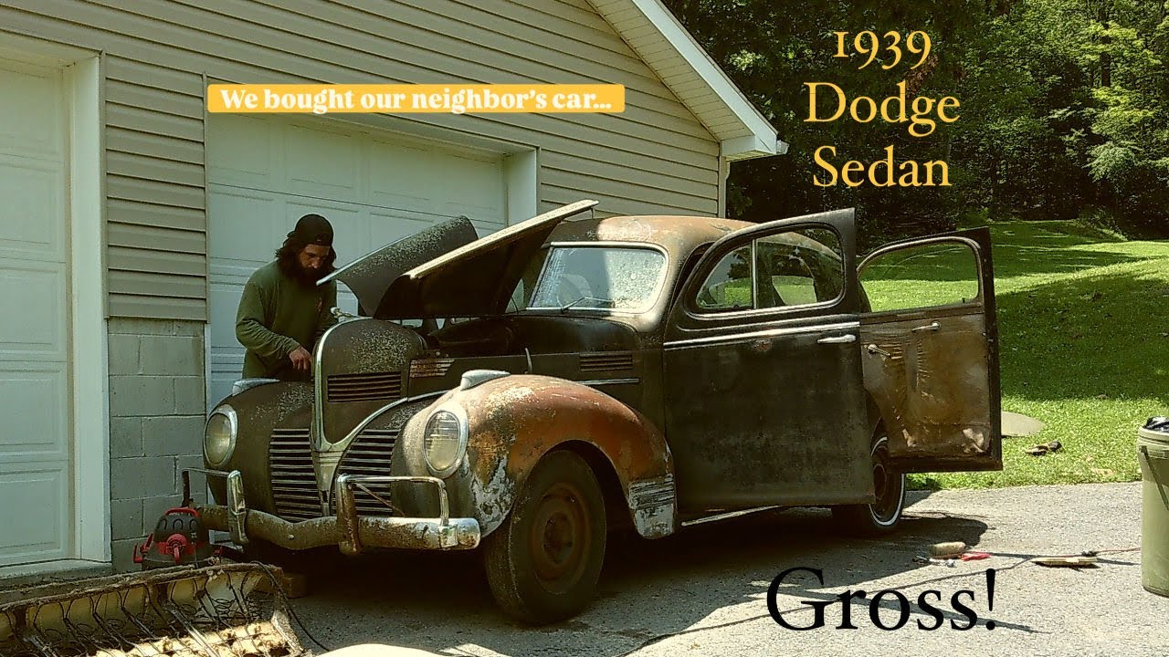 Cleaning and First Start on a NASTY 1939 Dodge Sedan