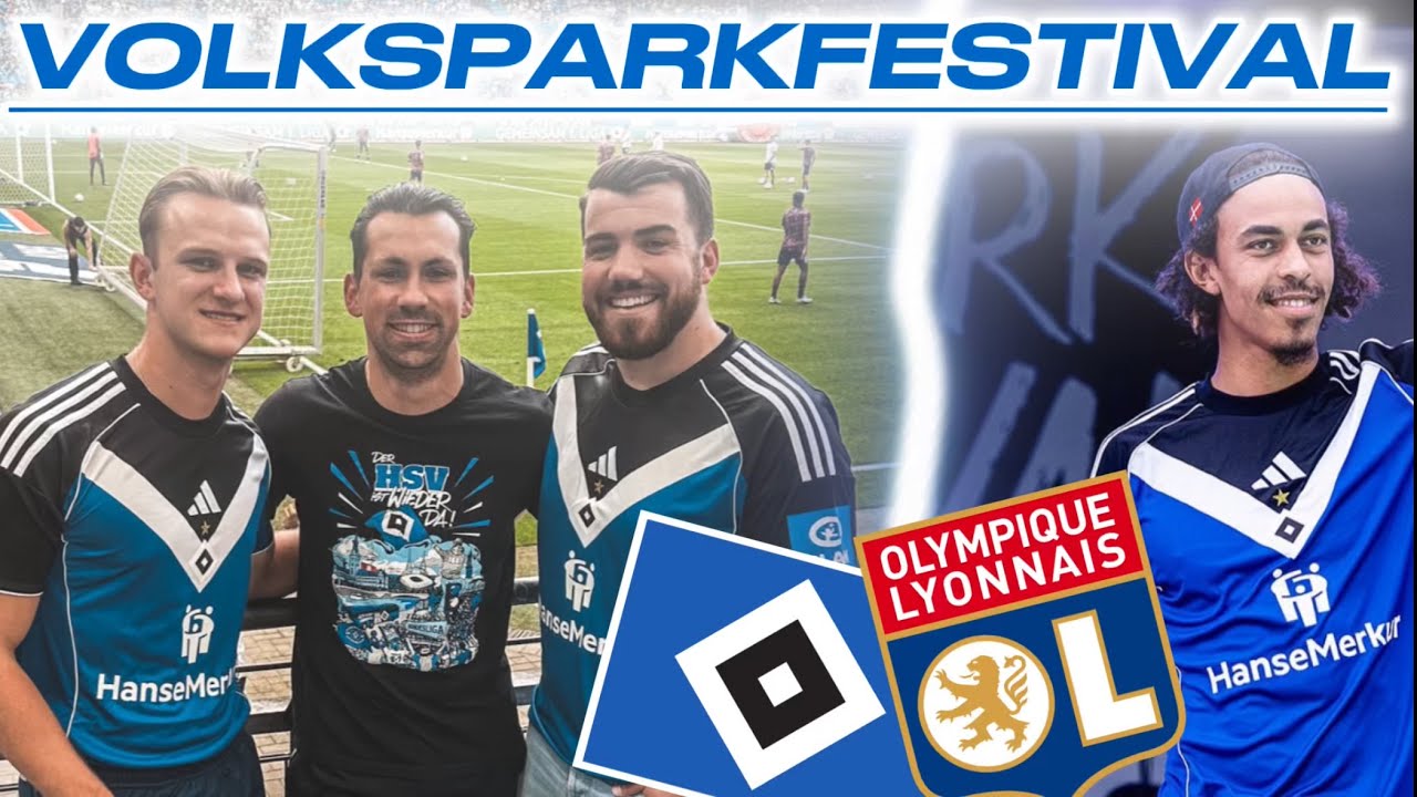 Über 40.000 HSV-Fans bei Saisoneröffnung vs Olympique Lyon 🔥 VOLKSPARKFESTIVAL 2025 🔷 KILIANOO1887