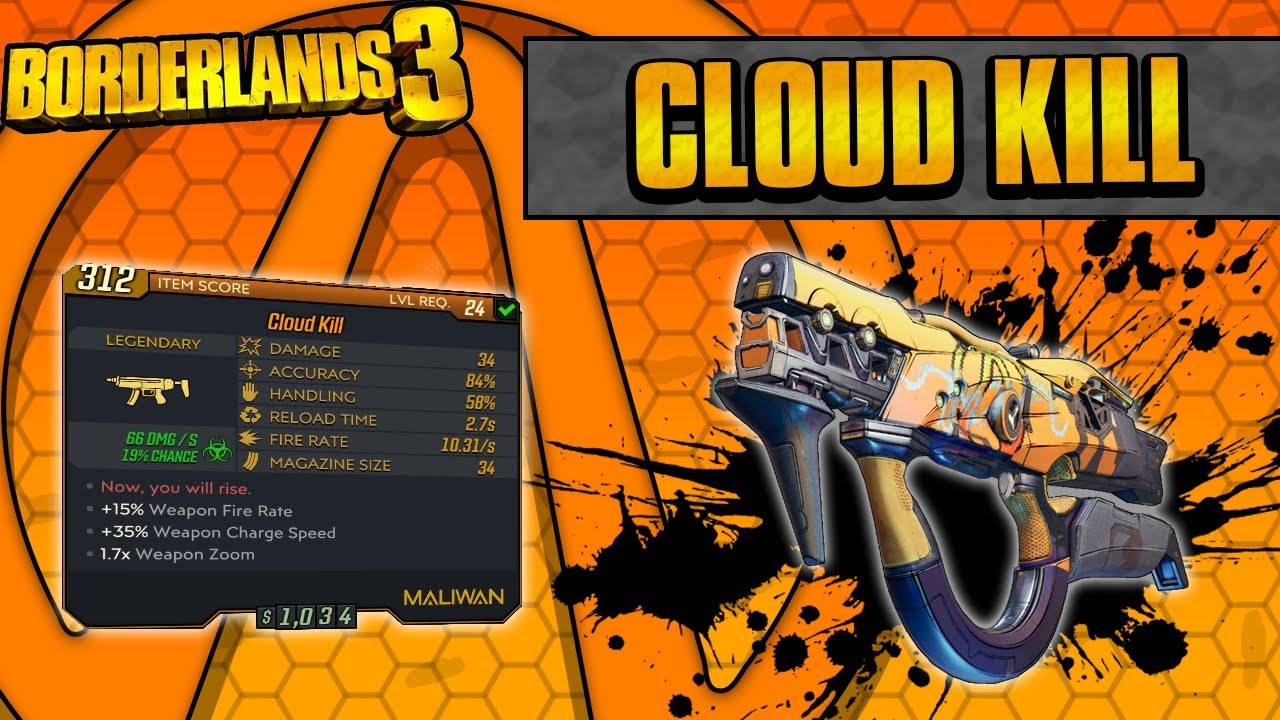 Borderlands 3 | Cloud Kill Legendary Weapon Guide (Lingering Corrosion!)