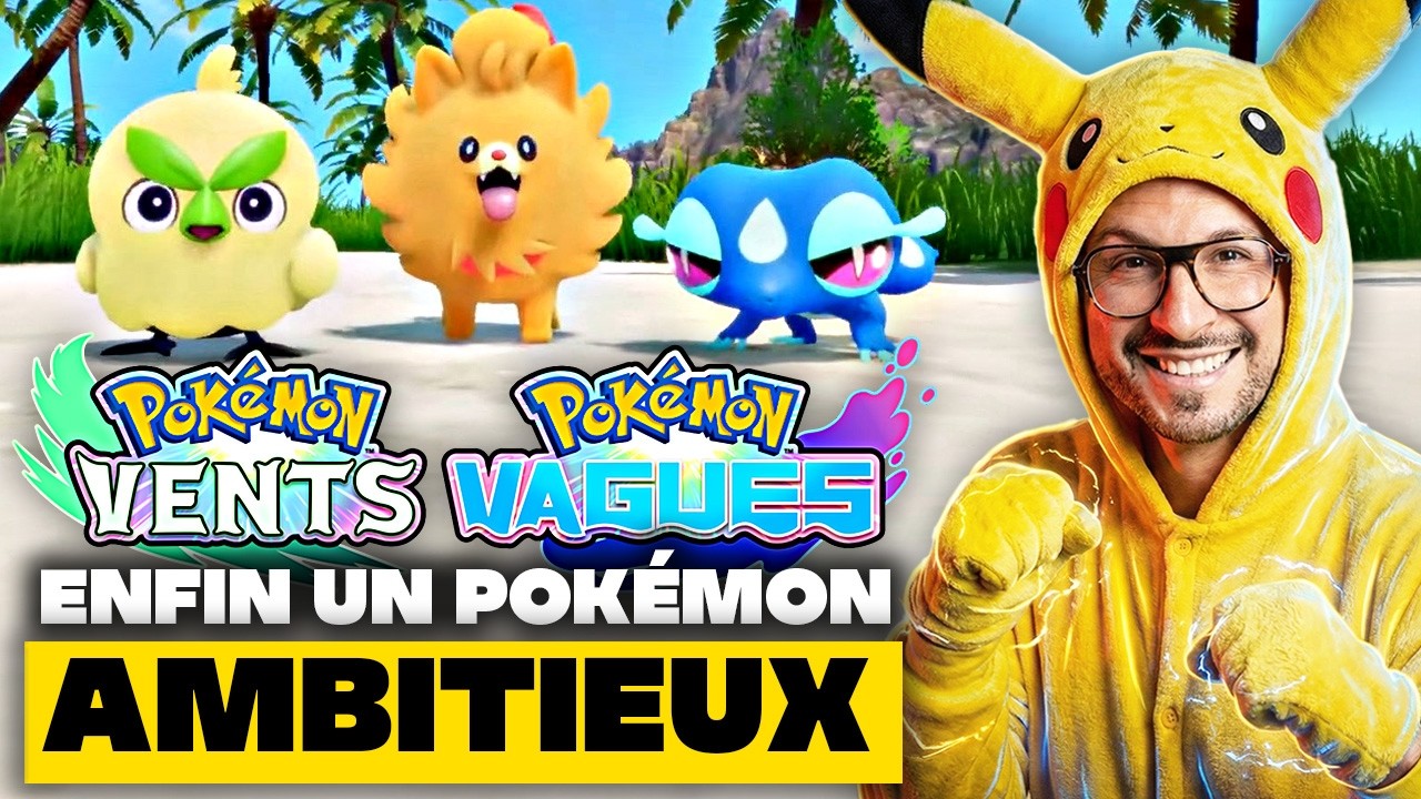 POKÉMON VENTS et VAGUES DÉVOILÉS + Date de Sortie😍  Pokémon Gen 10 AMBITIEUX exclu Nintendo Switch 2