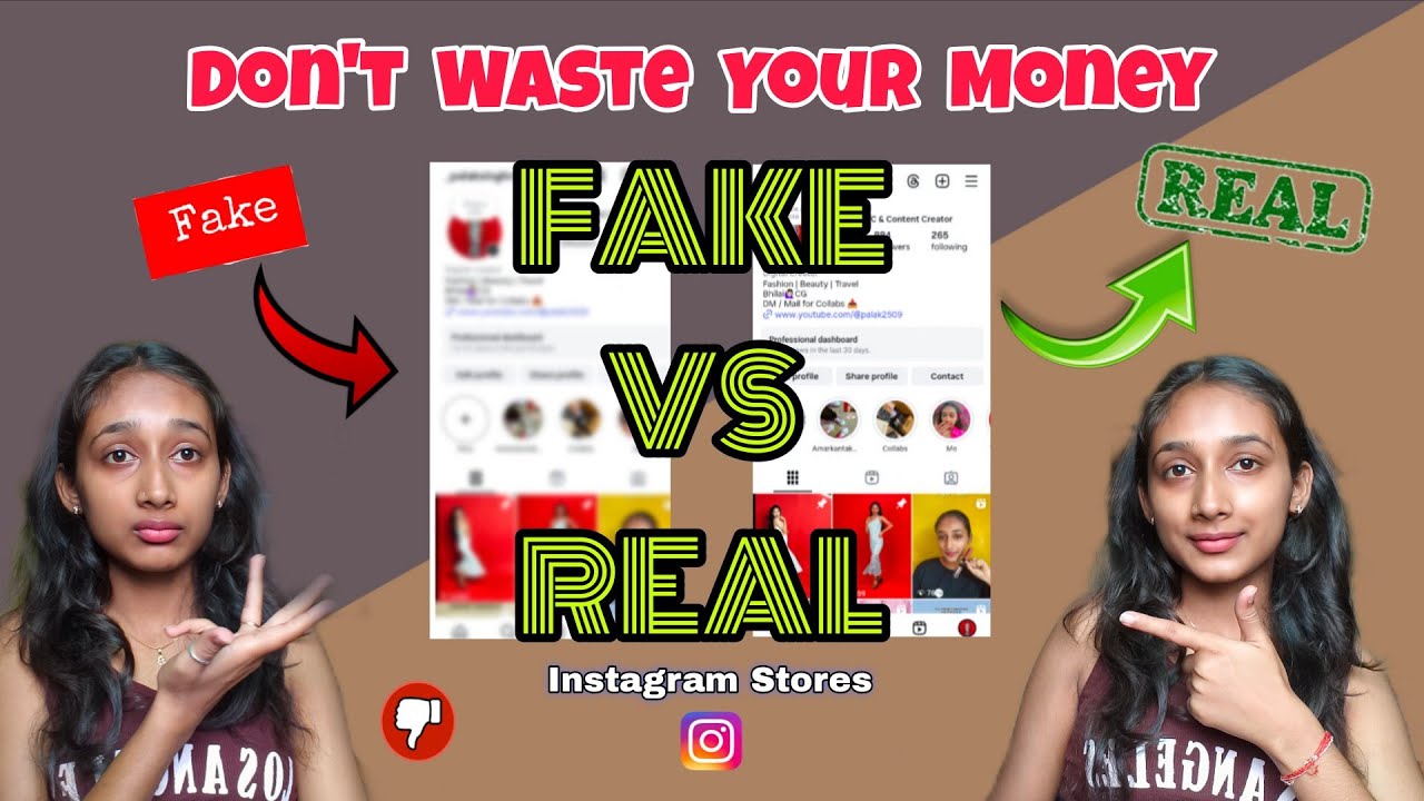 Fake Instagram Stores | Big Money SCAM⚠️Real vs Fake online shops | Instagram clothing stores #viral