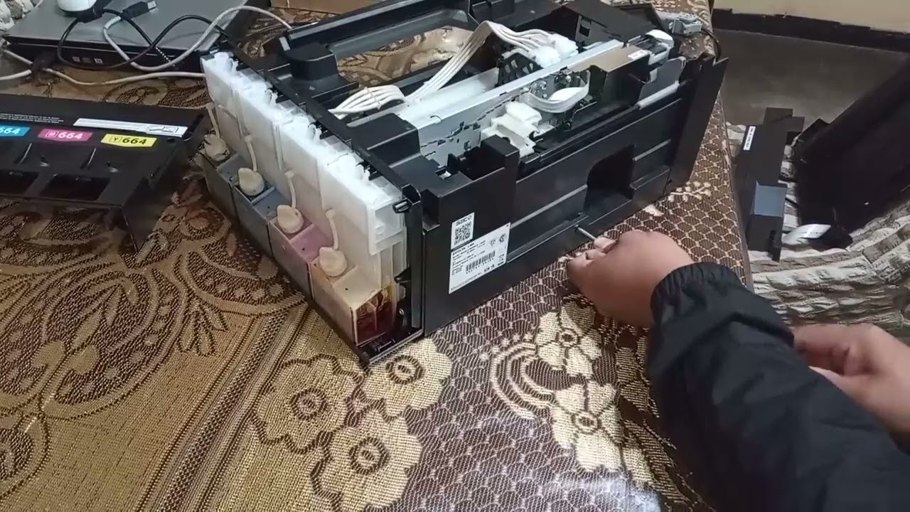 EPSON L395 Como desarmar limpiar desmontar abrir destapar reparar arreglar