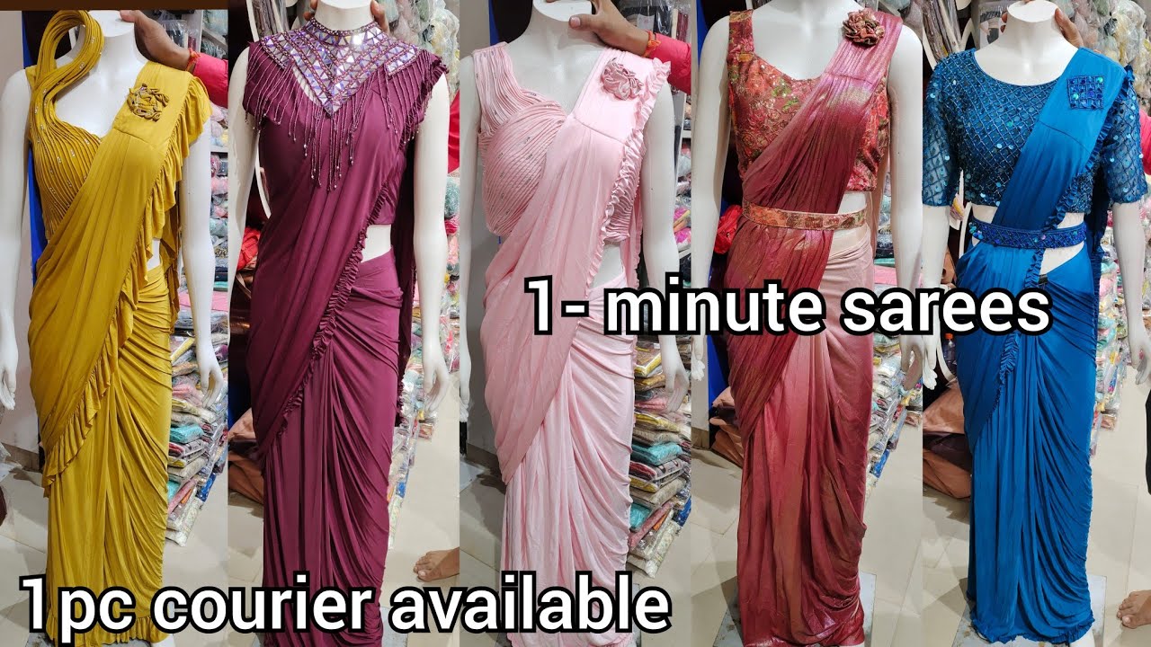 Exclusive Bollywood celebrity style ready to wear sarees collection||one minute sarees
