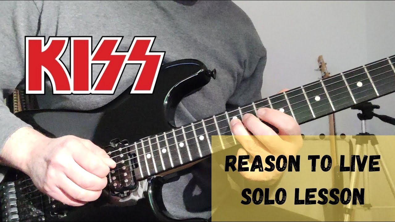 Kiss - How To Play Reason To Live - Bruce Kulick Guitar SOLO Lesson