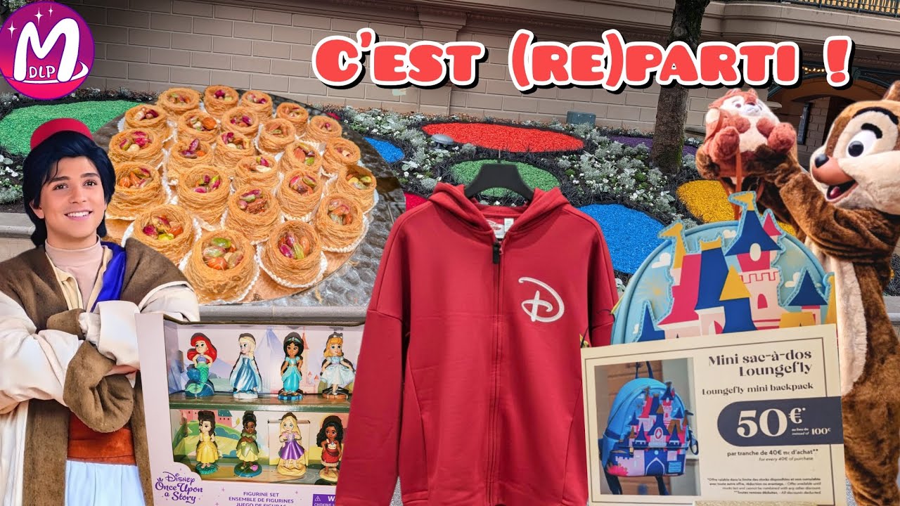 C'est (re)parti ! Beaucoup de nouveautés merch, de restos, de news...dans ce vlog à Disneyland Paris