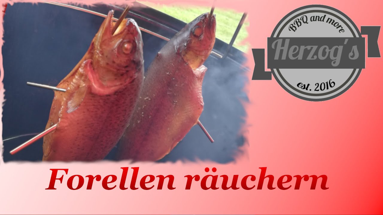 Forelle zubereiten und räuchern - Weber Smokey Mountain 47cm