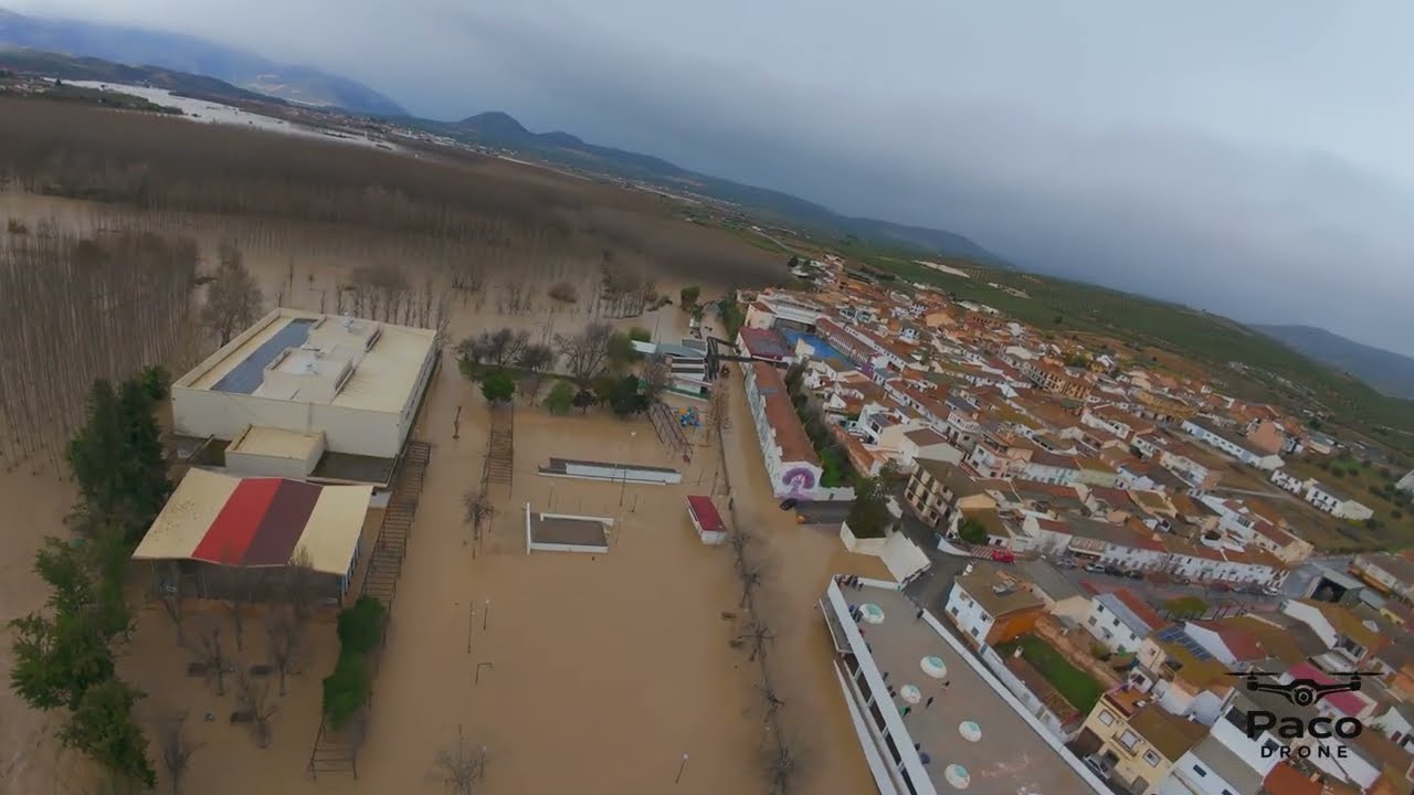 Inundación Andalucía Villanueva de mesía Febrero 2026