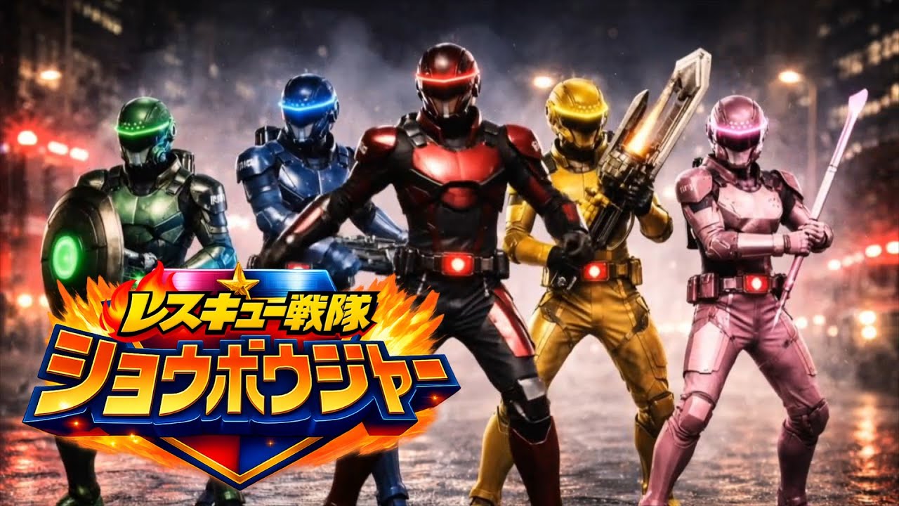 AIが考えたスーパー戦隊！！レスキュー戦隊ショウボウジャー！