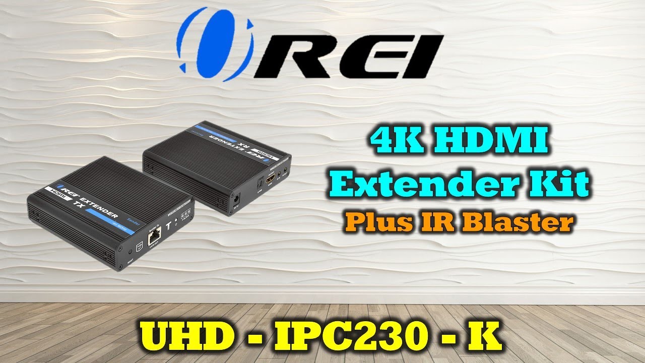 Удлинитель OREI UltraHD 4K HDMI Balun с кабелем CAT5e/6/7 до 230 футов: UHD-IPC230-K