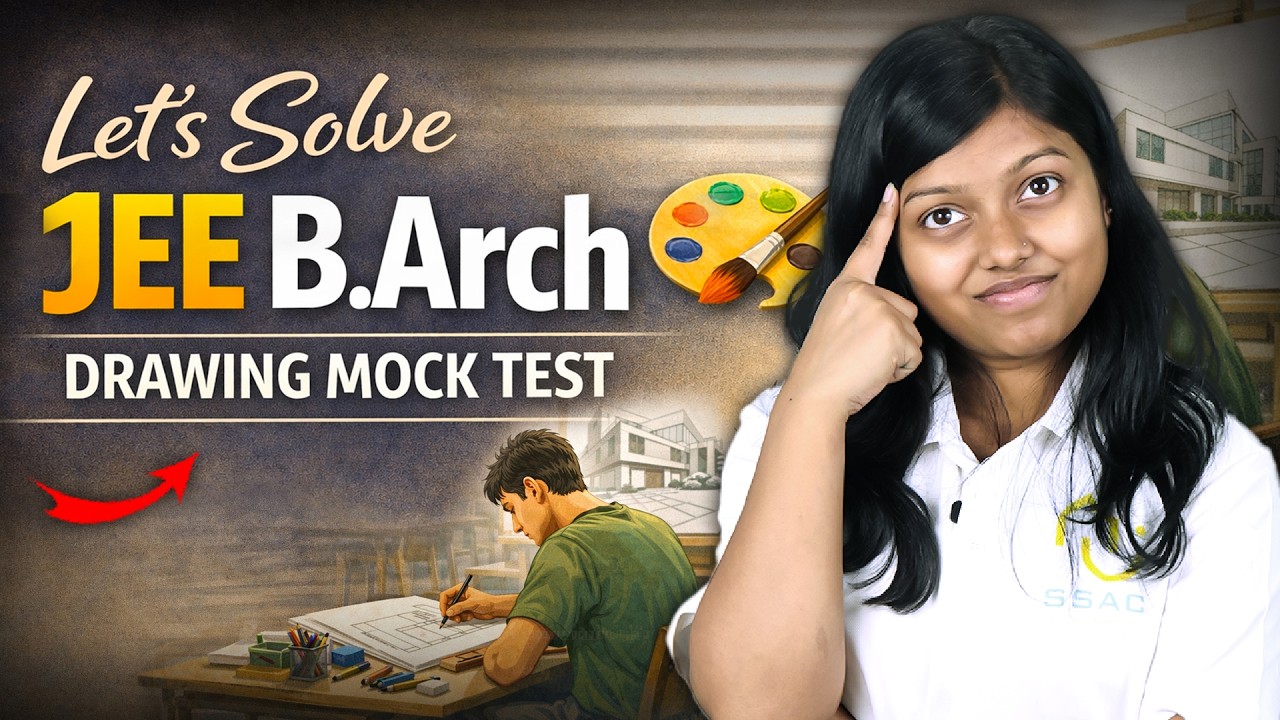How to Solve Drawing Questions FAST in Exam ⏱️ | Full JEE B.Arch. Mock with Minni Mam