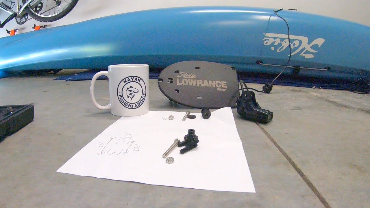 How to install the Garmin Striker 4 Transducer on a Hobie Lowrance Ready Kayak for $1.18!