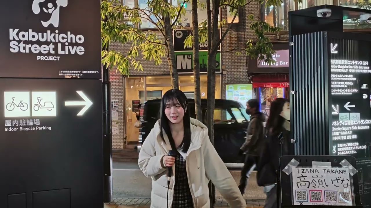 Singer at kabuchicho, Tokyo