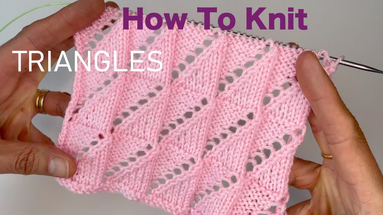 How to Knit Triangles - VERY EASY and VERY PRETTY