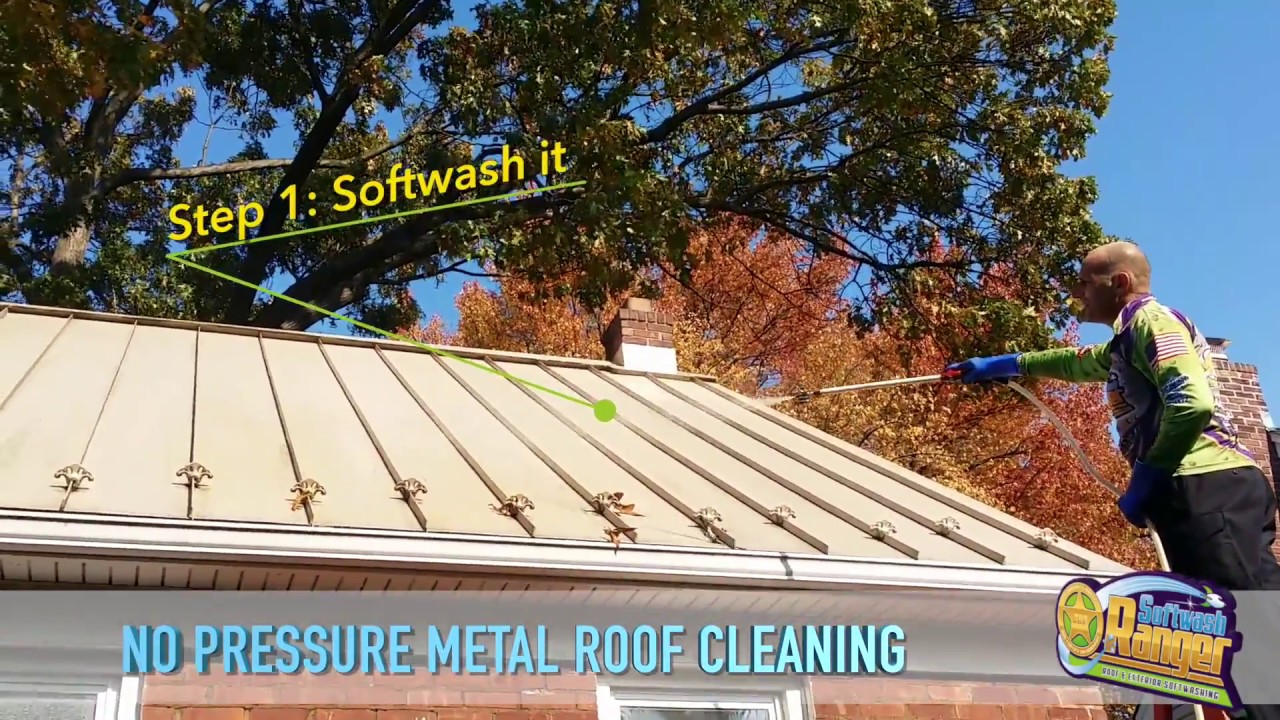METAL ROOF CLEANING / STANDING SEAM METAL ROOF CLEANING