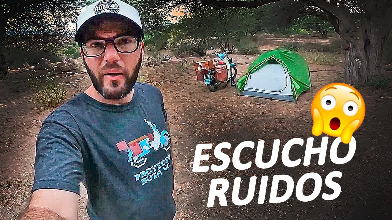 ACAMPO EN MEDIO DE UN MONTE Y ESCUCHO RUIDOS EXTRAÑOS👀🤔 | Ruta 40, San Blas de los Sauces🇦🇷