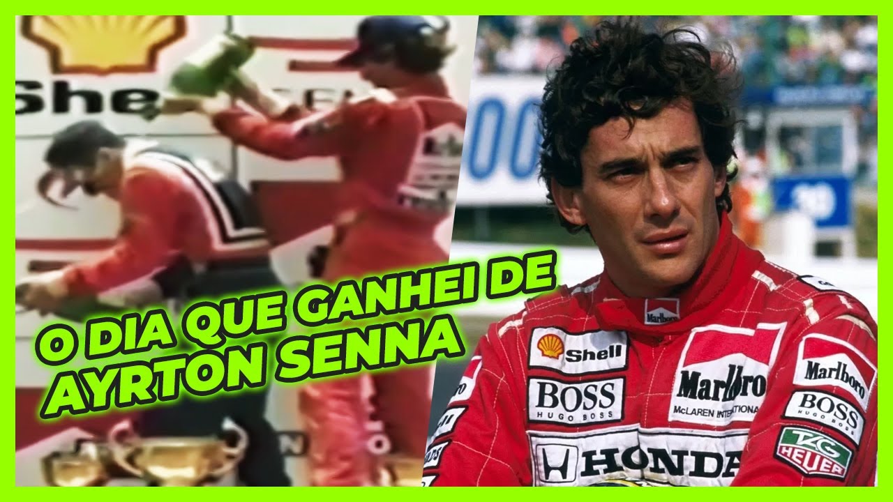 A corrida que fiz com Ayrton Senna na inauguração da fazenda dele em 1991.