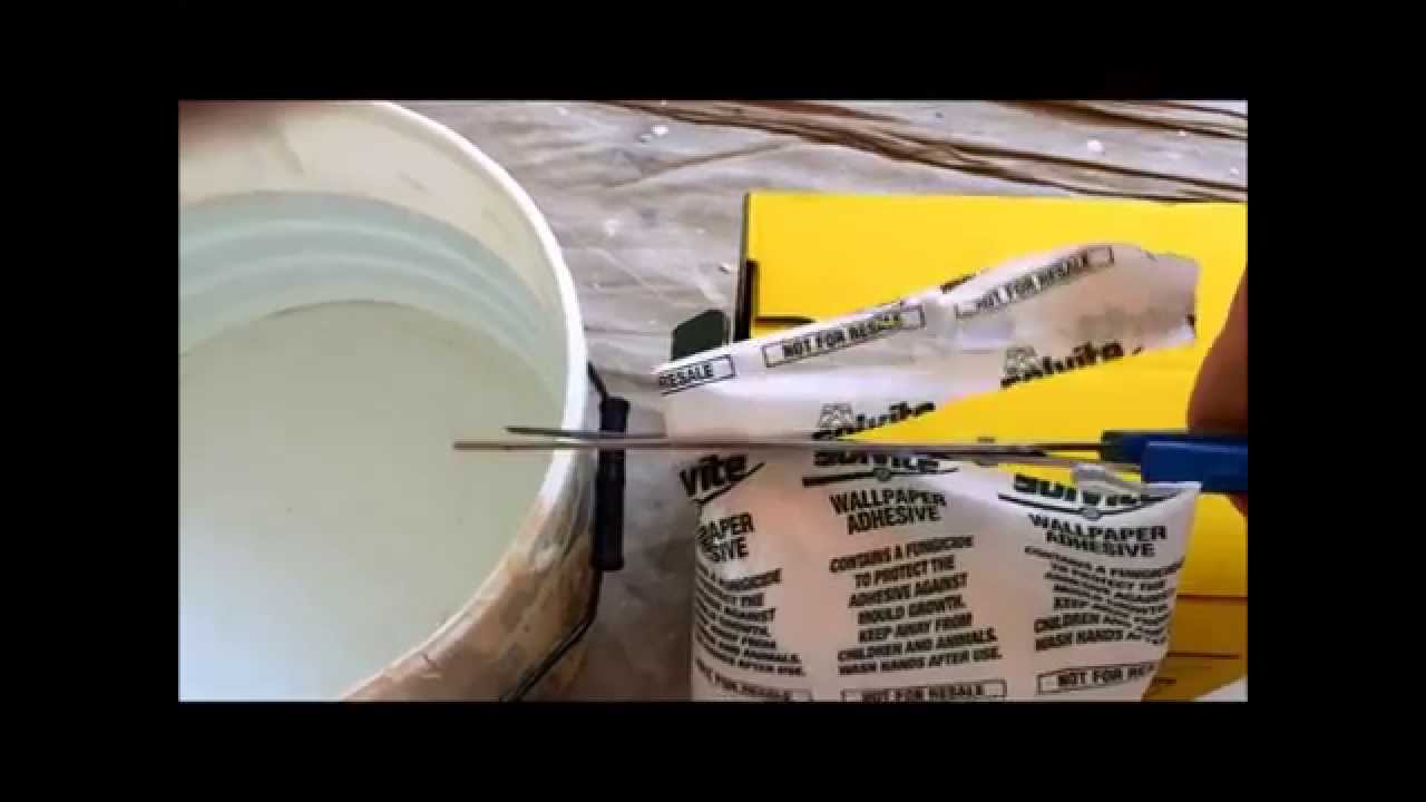 How to mix / mixing wallpaper paste