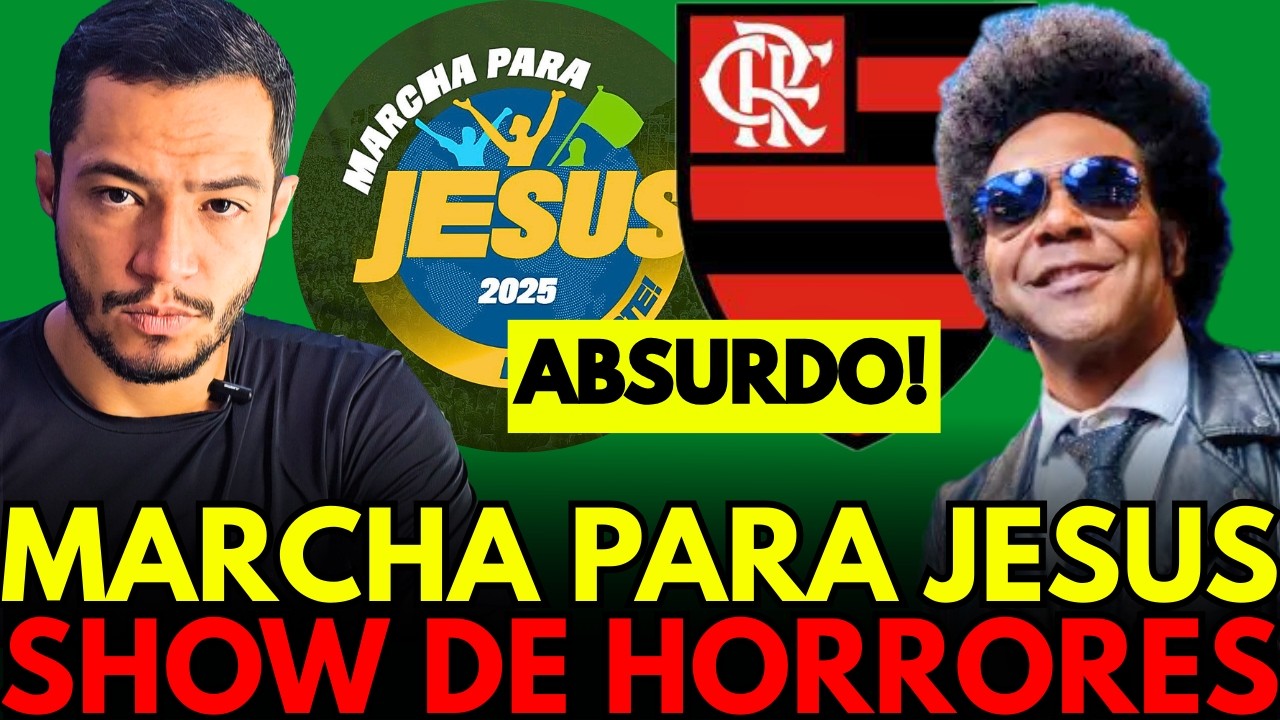 PROFANAÇÃO E IDOLATRIA - FIZERAM UM CULTO AO FLAMENGO NA MARCHA PARA JESUS!