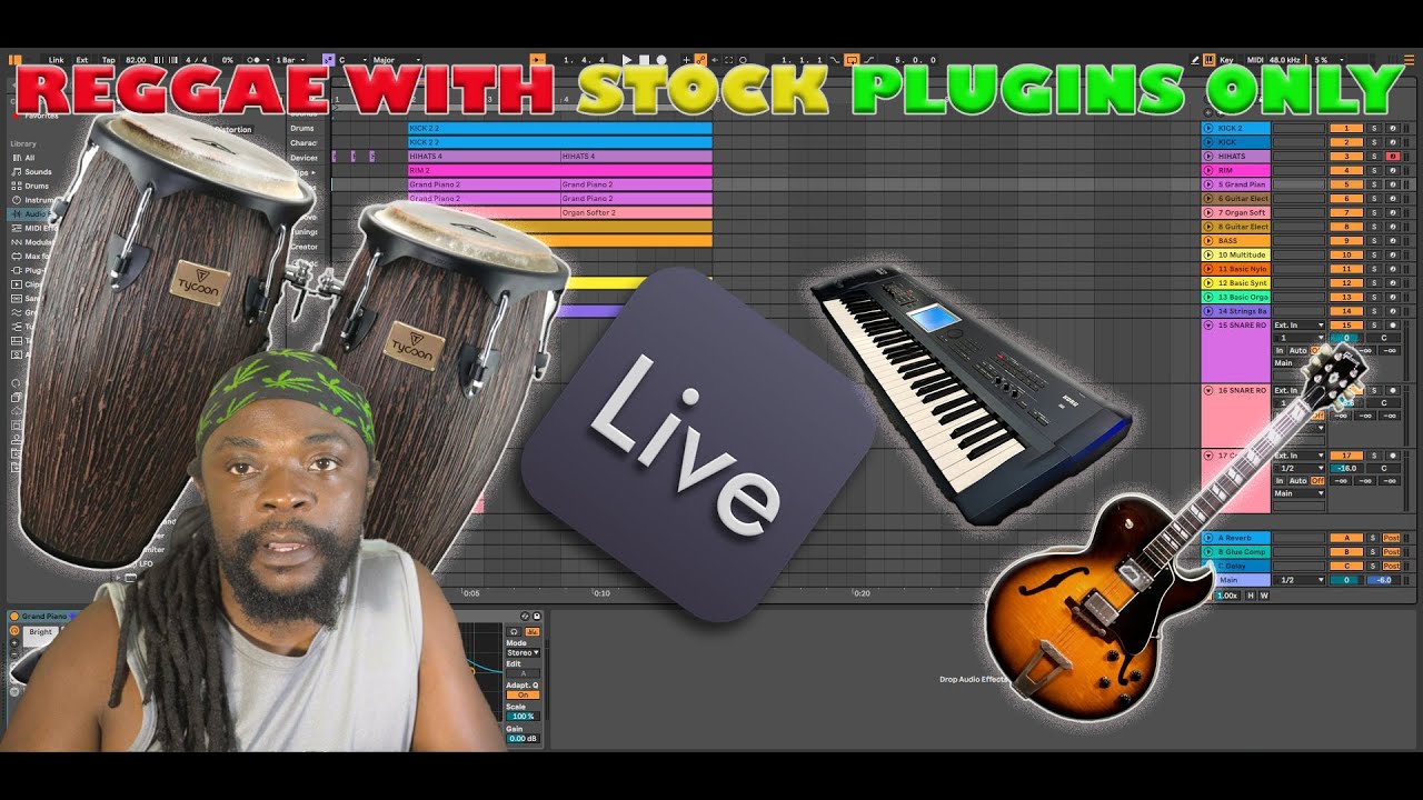 HOW TO MAKE A REGGAE BEAT IN ABLETON LIVE WITH STOCK PLUGINS ONLY