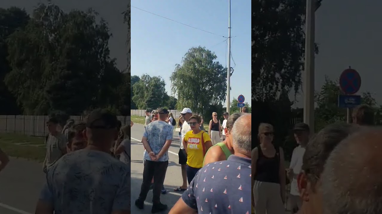 Podr&scaron;ka Lazaru Geratoviću u &Scaron;apcu ispred policije. Večeras je protest podr&scaron;ke