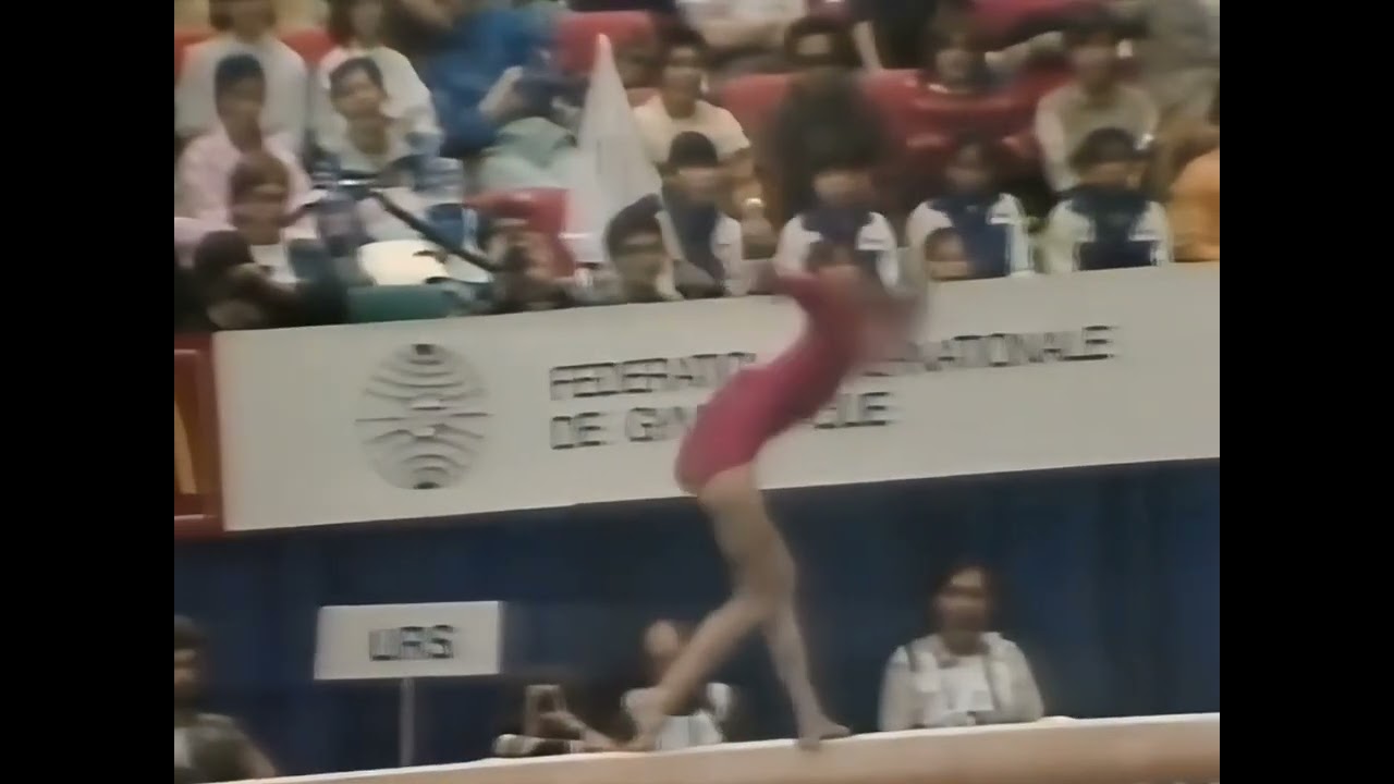 Olga Mostepanova URS - 1985 Worlds Compulsory Beam