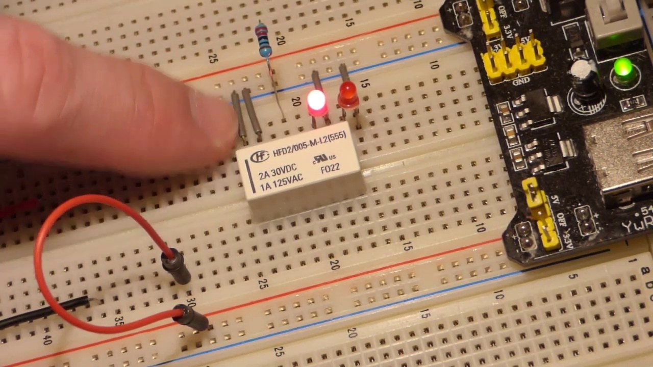My first HFD2 005 M L2 latching relay flip flop circuit explained