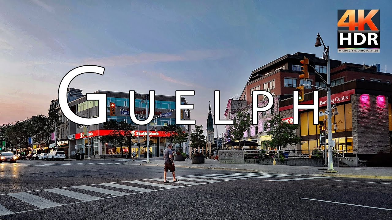 ✨Guelph Ontario: An Enchanting Blue Hour Walking Tour Of Downtown [4K HDR]