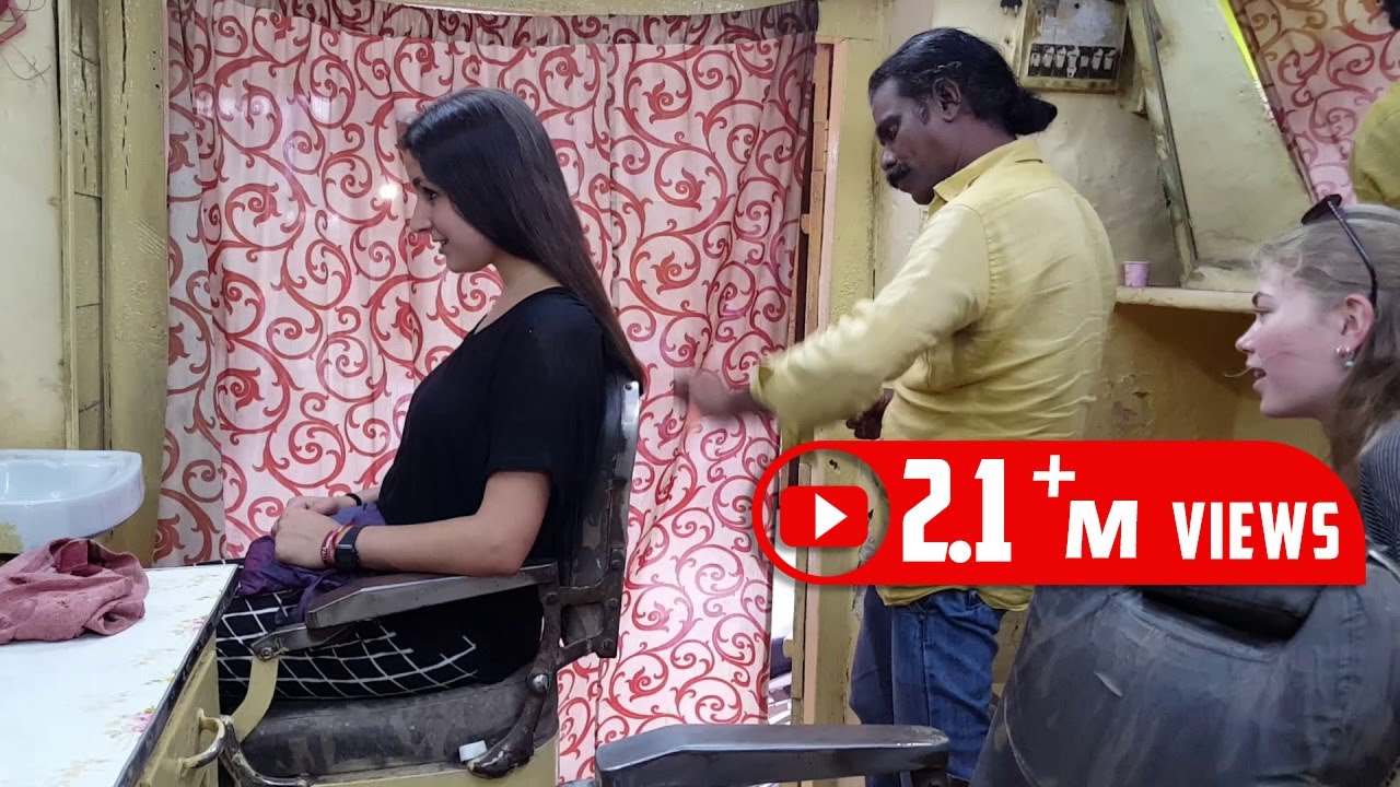 Baba Sen the Cosmic Barber Haircut to a cute British girl