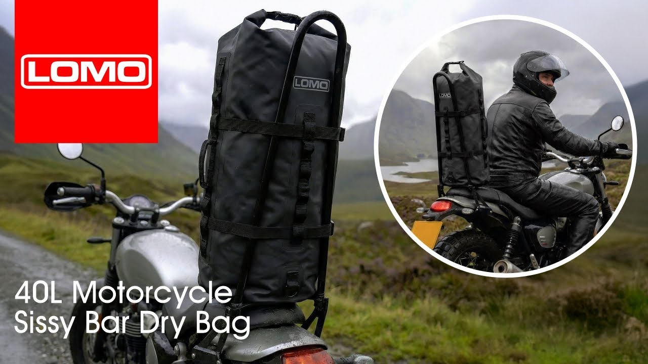 Lomo 40L Motorcycle Sissy Bar Dry Bag