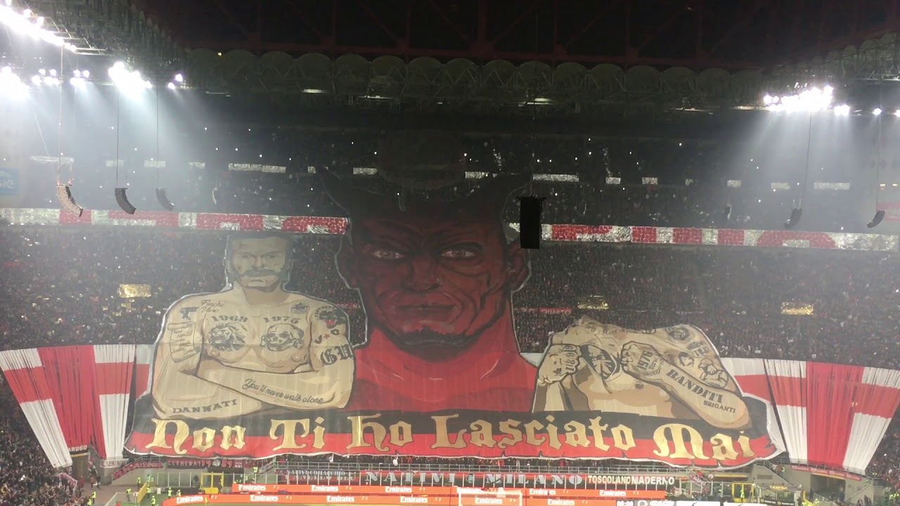 Coreografia MILAN - JUVENTUS 0-2 11/11/2018 CURVA SUD MILANO