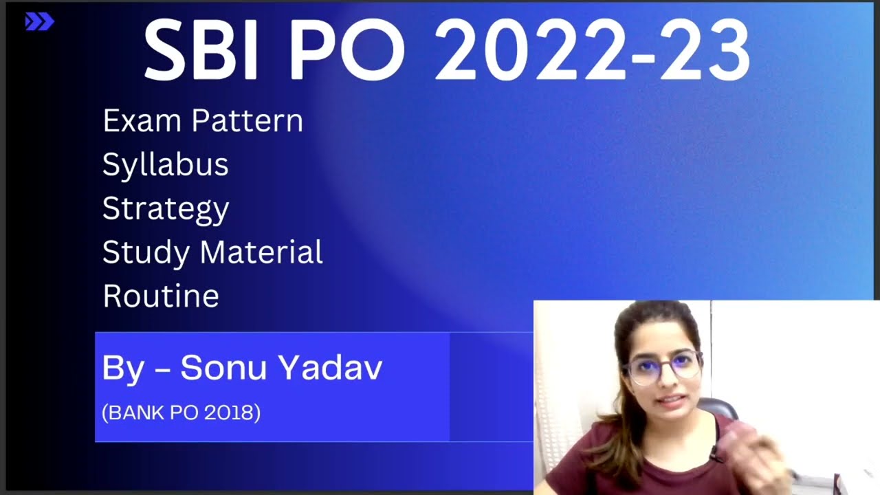 How to Clear SBI PO 2022 in First Attempt? | SBI PO Preparation for Beginners | Sonu Yadav (Bank PO)