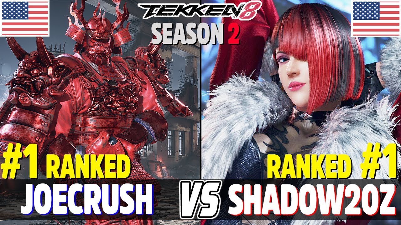 Tekken 8 (Season 2) ▰ JoeCrush (#1 Ranked Jack-8) Vs Shadow20z (#1 Ranked Anna) ▰ Ranked Matches!