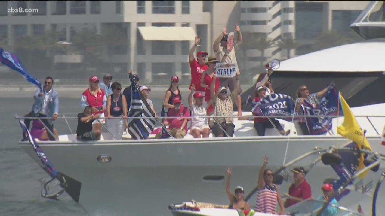 President Trump Boat Parade held on San Diego Bay