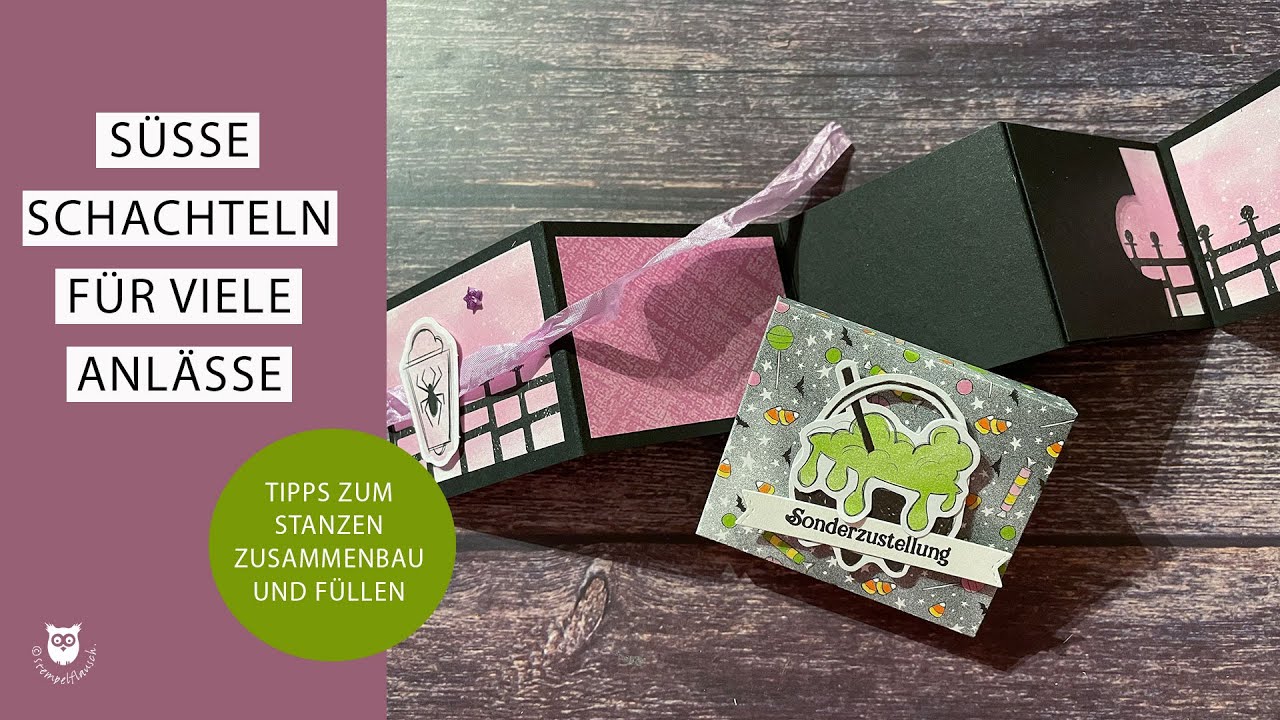 Schachtel in Briefform - Tipps f&uuml;r die Stanzformen Fr&ouml;hlich zugestellt