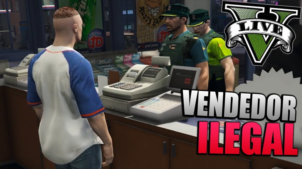 SOY VENDEDOR CLANDESTINO ILEGAL | GTA V ROLEPLAY # 128