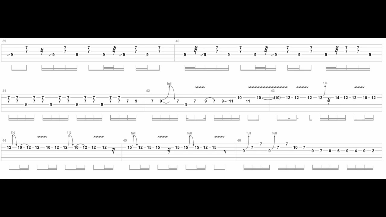 Comfortably numb pompeii - Guitar tab