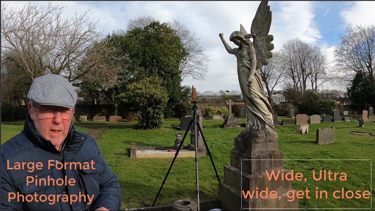 4x5 Ultra wide Pinhole, I photographed an Angel using my Zero45 Multi Pinhole Camera