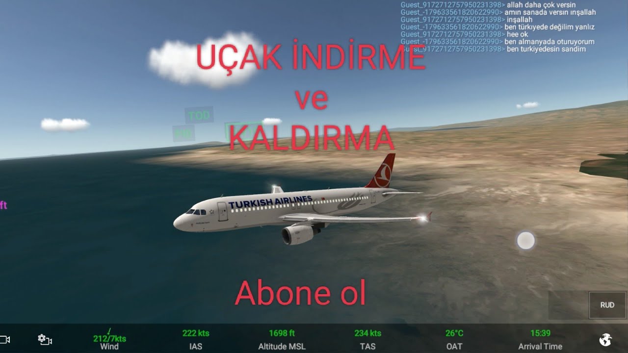 REAL FLİGHT SİMÜLATÖR / NASIL OYNANIR UÇAK KALDIRMA VE İNDİRME NASIL YAPILIR