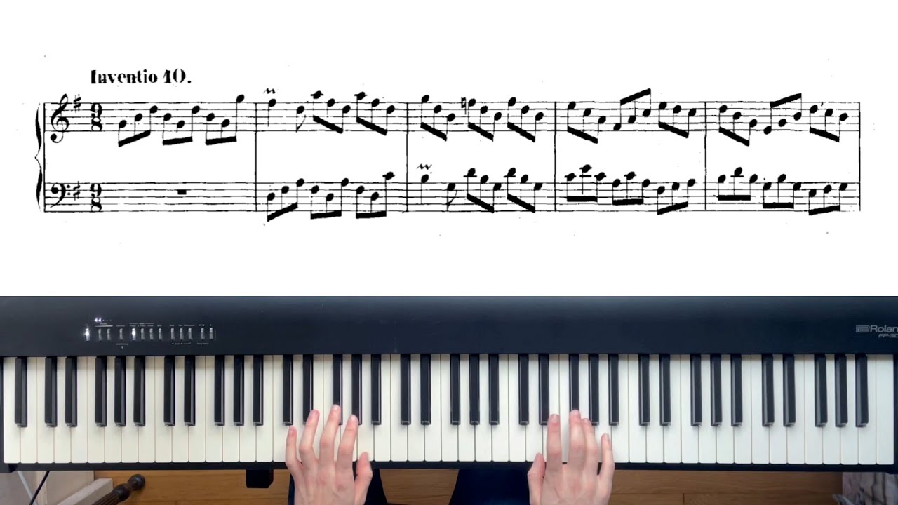 Johann Sebastian Bach: Invention No. 10 in G Major (BWV 781)