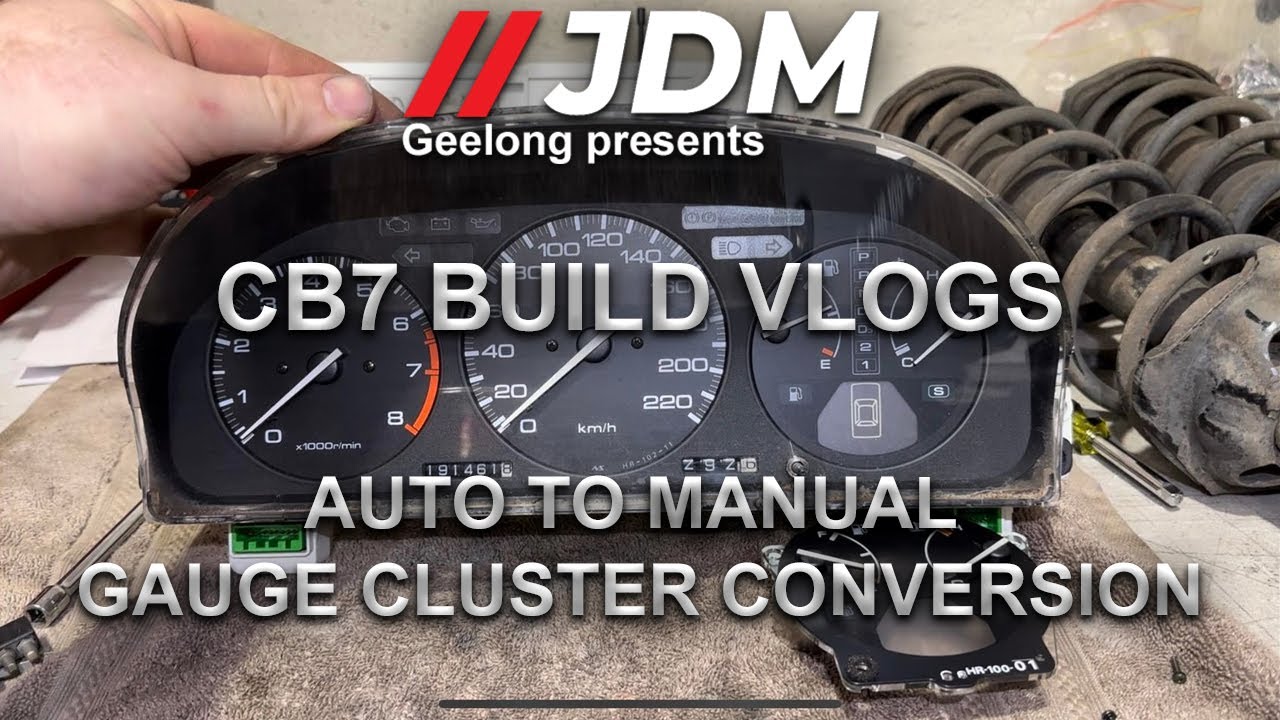 CB7 automatic to manual gauge cluster conversion