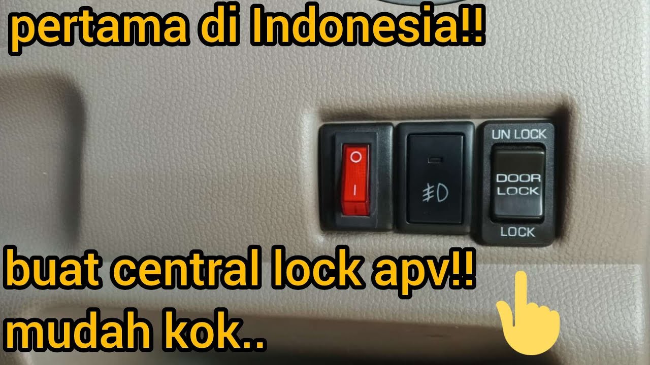 cara membuat tombol central lock APV #apvarena #apvlogs