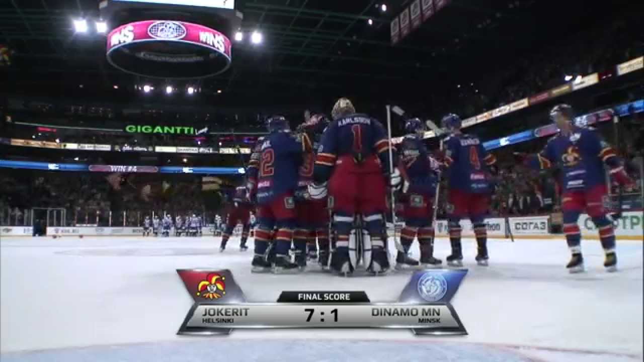 Dinamo Minsk @ Jokerit 03/05/2015 Highlights / Йокерит - Динамо Минск 7:1