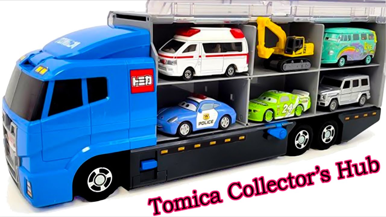 トミカ☆世界の高級な車のミニカーを開封してコンボイへ収納！ホンダ スプランキもある☆Tomica 