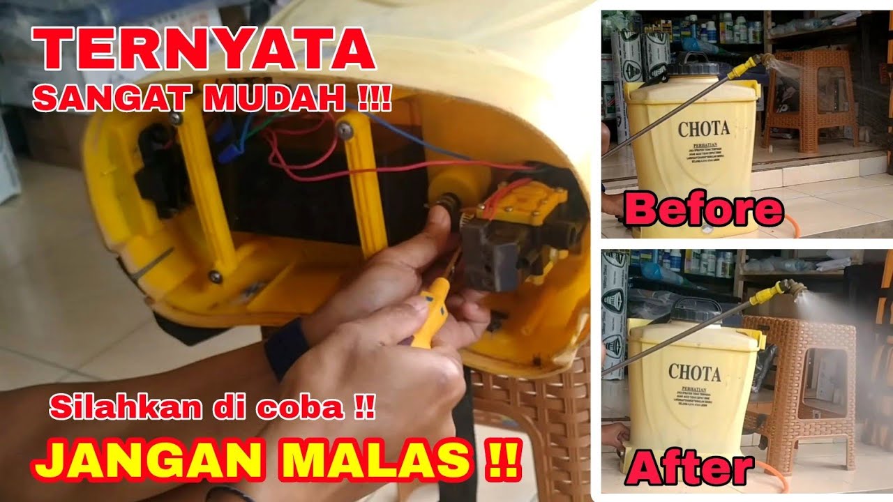 Proses Penggantian Dinamo pada Tangki Sprayer merk CHOTA
