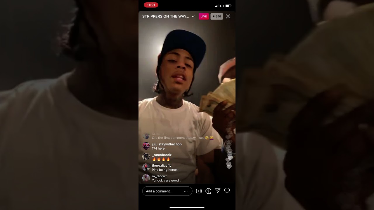 Kay Flock calls up strippers Drops the Rakes and pull a gun out on IG Live